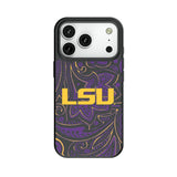 Louisiana State University Tigers Paisley MagSafe Compatible Phone Case for Apple iPhone