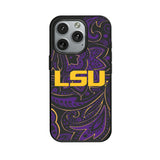 Louisiana State University Tigers Paisley MagSafe Compatible Phone Case for Apple iPhone