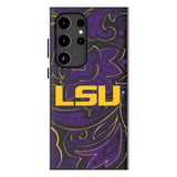 Louisiana State University Tigers Paisley MagSafe Compatible Phone Case for Samsung Galaxy