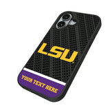 Louisiana State University Tigers Personalized EndZone Plus Bump Phone Case for Apple iPhone