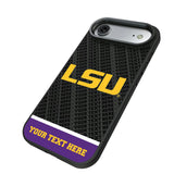Louisiana State University Tigers Personalized EndZone Plus Bump Phone Case for Apple iPhone