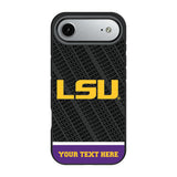 Louisiana State University Tigers Personalized EndZone Plus Bump Phone Case for Apple iPhone