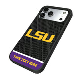 Louisiana State University Tigers Personalized EndZone Plus Bump Phone Case for Apple iPhone