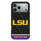 Louisiana State University Tigers Personalized EndZone Plus Bump Phone Case for Apple iPhone