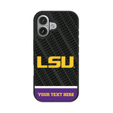Louisiana State University Tigers Personalized EndZone Plus Bump Phone Case for Apple iPhone