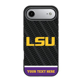 Louisiana State University Tigers Personalized EndZone Plus Bump Phone Case for Apple iPhone