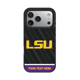 Louisiana State University Tigers Personalized EndZone Plus Bump Phone Case for Apple iPhone