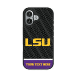 Louisiana State University Tigers Personalized EndZone Plus Bump Phone Case for Apple iPhone