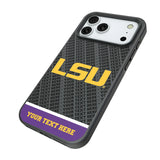 Louisiana State University Tigers Personalized EndZone Plus Bump Phone Case for Apple iPhone