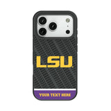 Louisiana State University Tigers Personalized EndZone Plus Bump Phone Case for Apple iPhone