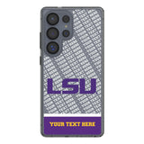 Louisiana State University Tigers Personalized EndZone Plus Clear Phone Case for Samsung Galaxy