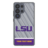Louisiana State University Tigers Personalized EndZone Plus Clear Phone Case for Samsung Galaxy