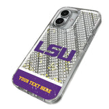 Louisiana State University Tigers Personalized EndZone Plus Glitter Phone Case for Apple iPhone