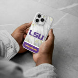 Louisiana State University Tigers Personalized EndZone Plus Glitter Phone Case for Apple iPhone