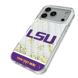 Louisiana State University Tigers Personalized EndZone Plus Glitter Phone Case for Apple iPhone