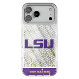 Louisiana State University Tigers Personalized EndZone Plus Glitter Phone Case for Apple iPhone