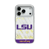 Louisiana State University Tigers Personalized EndZone Plus Glitter Phone Case for Apple iPhone
