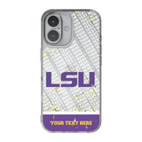 Louisiana State University Tigers Personalized EndZone Plus Glitter Phone Case for Apple iPhone