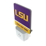 Louisiana State University Tigers Personalized Endzone Solid Night Light 2-Pack