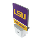 Louisiana State University Tigers Personalized Endzone Solid Night Light 2-Pack
