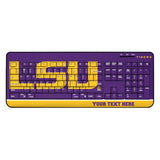 Louisiana State University Tigers Personalized Endzone Solid Wireless USB Keyboard