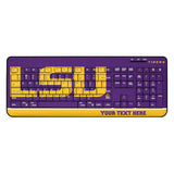 Louisiana State University Tigers Personalized Endzone Solid Wireless USB Keyboard