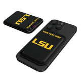 Louisiana State University Tigers Personalized Insignia Black Magnetic Credit Card Wallet