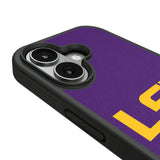 Louisiana State University Tigers Personalized Stripe Bump Phone Case for Apple iPhone