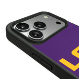 Louisiana State University Tigers Personalized Stripe Bump Phone Case for Apple iPhone