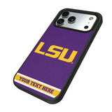 Louisiana State University Tigers Personalized Stripe Bump Phone Case for Apple iPhone