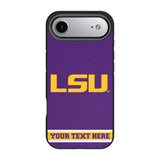 Louisiana State University Tigers Personalized Stripe Bump Phone Case for Apple iPhone