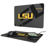 Louisiana State University Tigers Personalized Tilt 15-Watt Wireless Charger and Mouse Pad