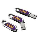 Louisiana State University Tigers Solid USB 64GB Clip Style Flash Drive