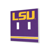 Louisiana State University Tigers Stripe Hidden-Screw Light Switch Plate