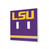 Louisiana State University Tigers Stripe Hidden-Screw Light Switch Plate