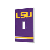 Louisiana State University Tigers Stripe Hidden-Screw Light Switch Plate