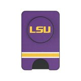 Louisiana State University Tigers Stripe PopSockets MagSafe-Compatible PopWallet+