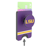 Louisiana State University Tigers Stripe PopSockets MagSafe-Compatible PopWallet+