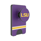 Louisiana State University Tigers Stripe PopSockets MagSafe-Compatible PopWallet+