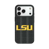 Louisiana State University Tigers Text Backdrop MagSafe Compatible Phone Case for Apple iPhone