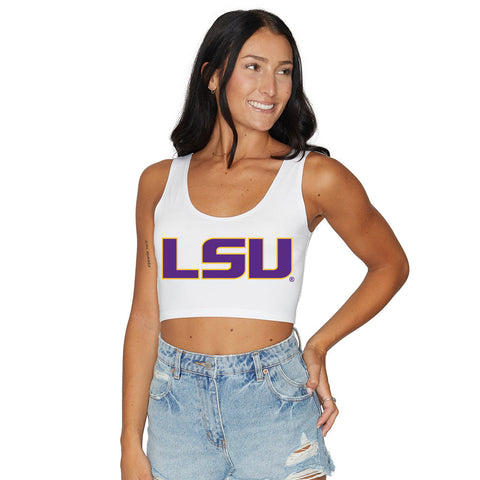 LSU Crop Tank Top