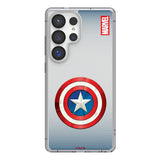 Marvel Avengers Captain America Grid Clear Phone Case for Samsung Galaxy