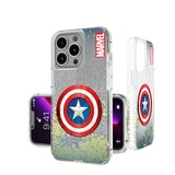 Marvel Avengers Captain America Grid Glitter Phone Case for Apple iPhone
