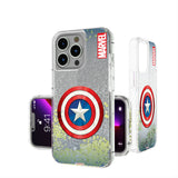 Marvel Avengers Captain America Grid Glitter Phone Case for Apple iPhone
