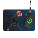 Marvel Avengers Captain America MechLine 15-Watt Wireless Charger and Mouse Pad