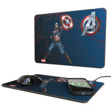 Marvel Avengers Captain America MechLine 15-Watt Wireless Charger and Mouse Pad