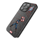 Marvel Avengers Captain America MechLine Black Bling Phone Case for Apple iPhone