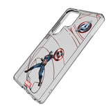 Marvel Avengers Captain America MechLine Clear Phone Case for Samsung Galaxy