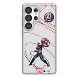 Marvel Avengers Captain America MechLine Clear Phone Case for Samsung Galaxy