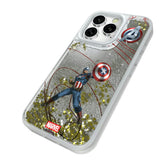 Marvel Avengers Captain America MechLine Glitter Phone Case for Apple iPhone